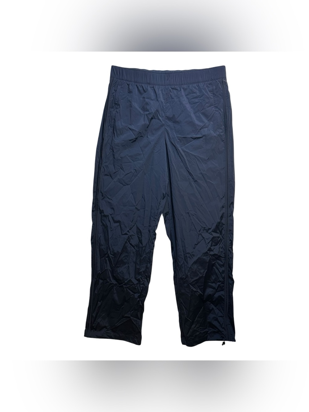 Athleta Rise Pant Women’s L Tall Navy Water Repellent Wrinkle Resistant NWT - Picture 2 of 9